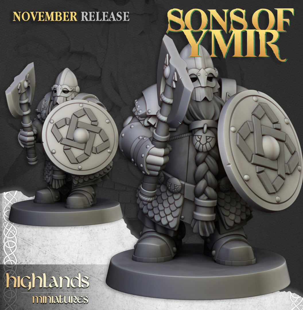 Dwarf Huscarls Unit 20x - Highlands Miniatures