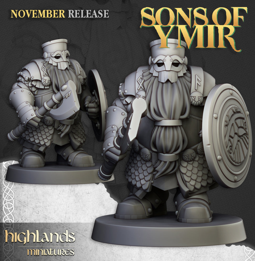 Dwarf Huscarls Unit 20x - Highlands Miniatures