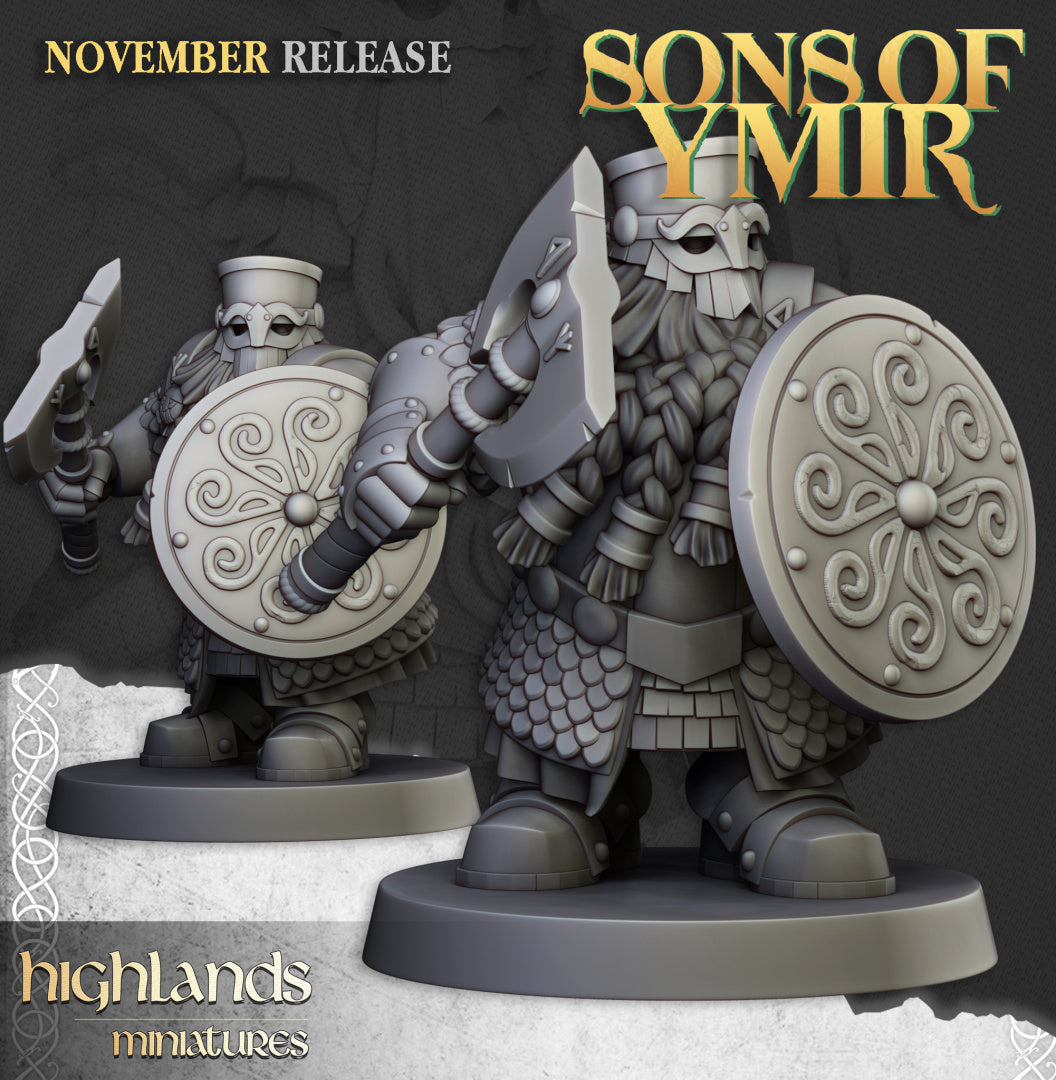 Dwarf Huscarls Unit 20x - Highlands Miniatures