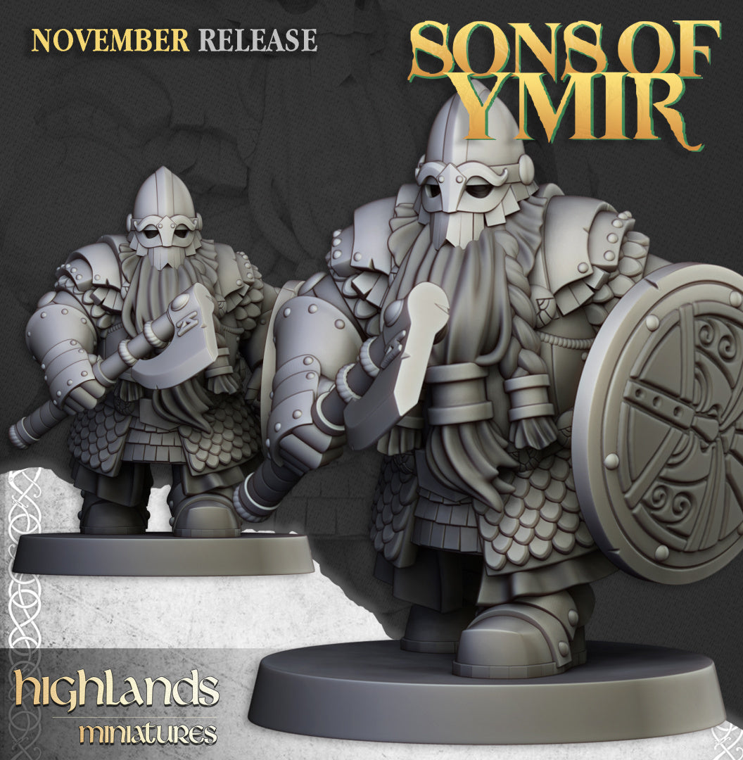 Dwarf Huscarls Unit 20x - Highlands Miniatures