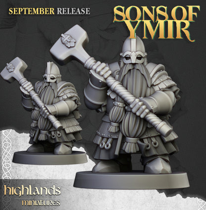 Dwarf Kingsguard unit 20x - Highlands Miniatures
