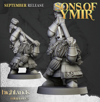 Dwarf Kingsguard unit 20x - Highlands Miniatures
