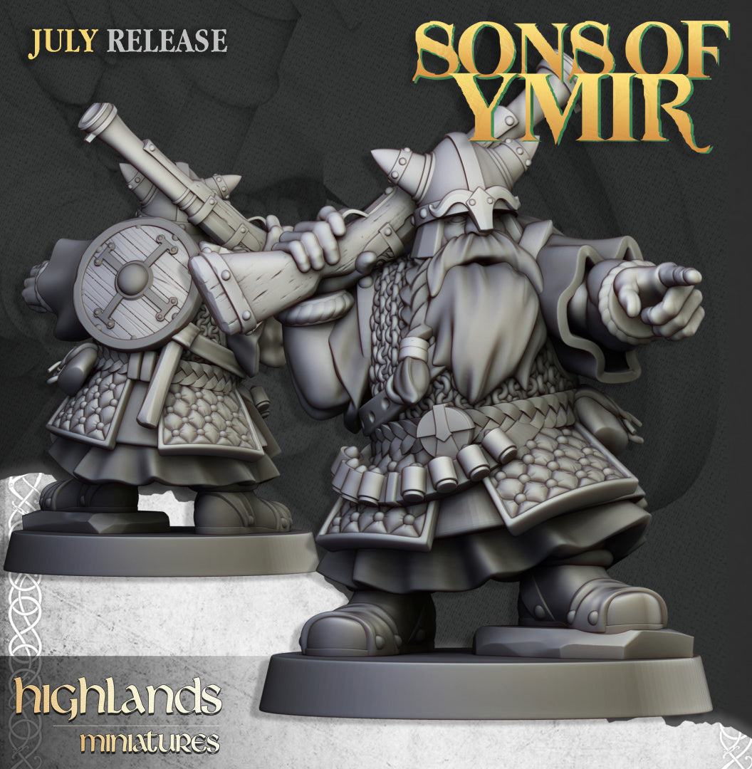 Dwarfs Marksmen Unit 10x - Highlands Miniatures