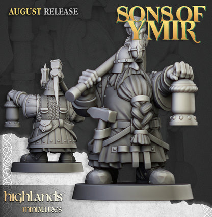 Dwarfs Miners Unit 12x - Highlands Miniatures