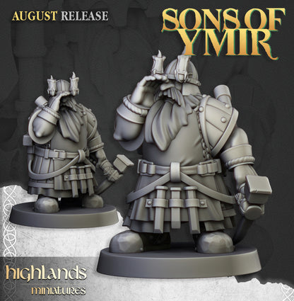 Dwarfs Miners Unit 12x - Highlands Miniatures