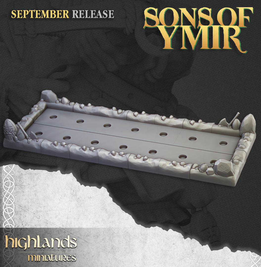 Dwarf Modular Movement Tray - Highlands Miniatures