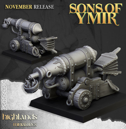 Dwarf Artillery Flamethrower - Highlands Miniatures