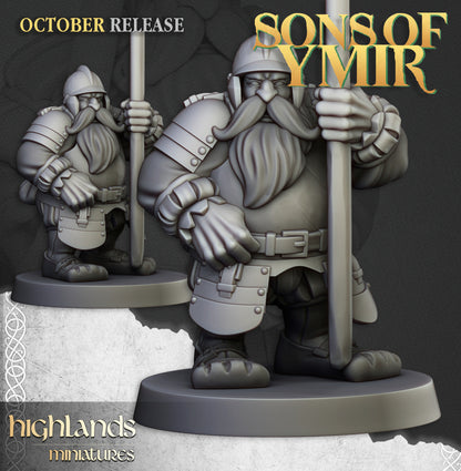 Dwarf Pikemen Unit 20x - Highlands Miniatures