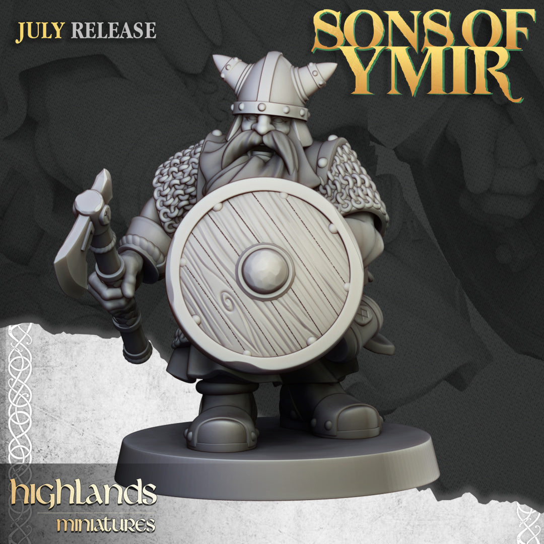 Dwarfs Warriors Unit 20x - Highlands Miniatures