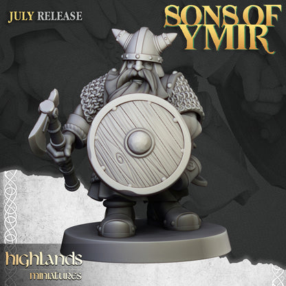 Dwarfs Warriors Unit 20x - Highlands Miniatures