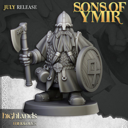 Dwarfs Warriors Unit 20x - Highlands Miniatures