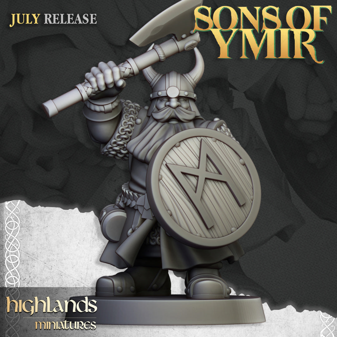 Dwarfs Warriors Unit 20x - Highlands Miniatures