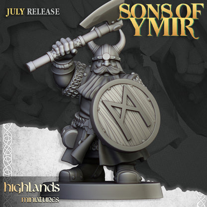 Dwarfs Warriors Unit 20x - Highlands Miniatures