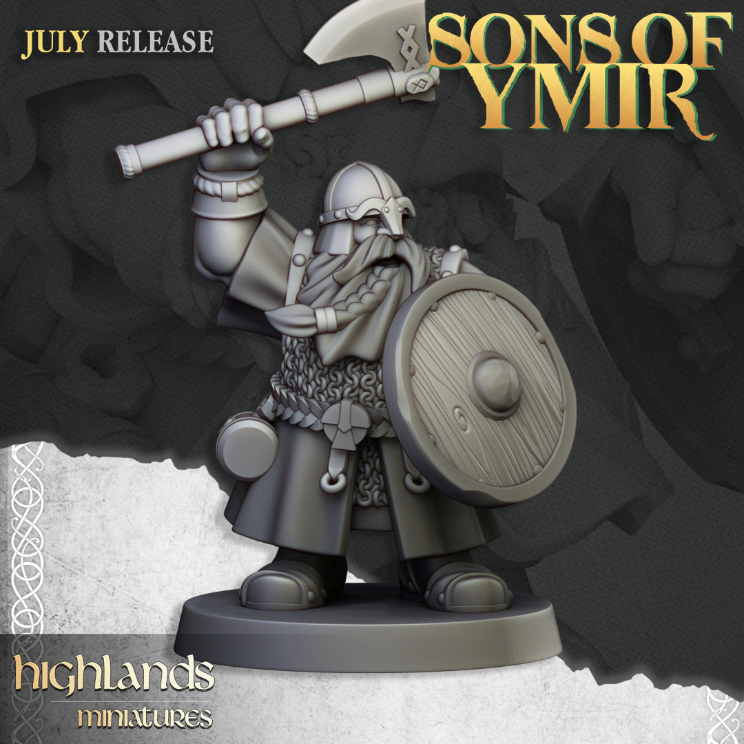 Dwarfs Warriors Unit 20x - Highlands Miniatures