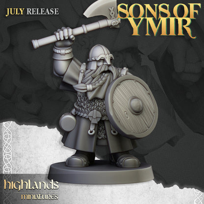 Dwarfs Warriors Unit 20x - Highlands Miniatures