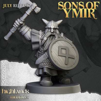 Dwarfs Warriors Unit 20x - Highlands Miniatures