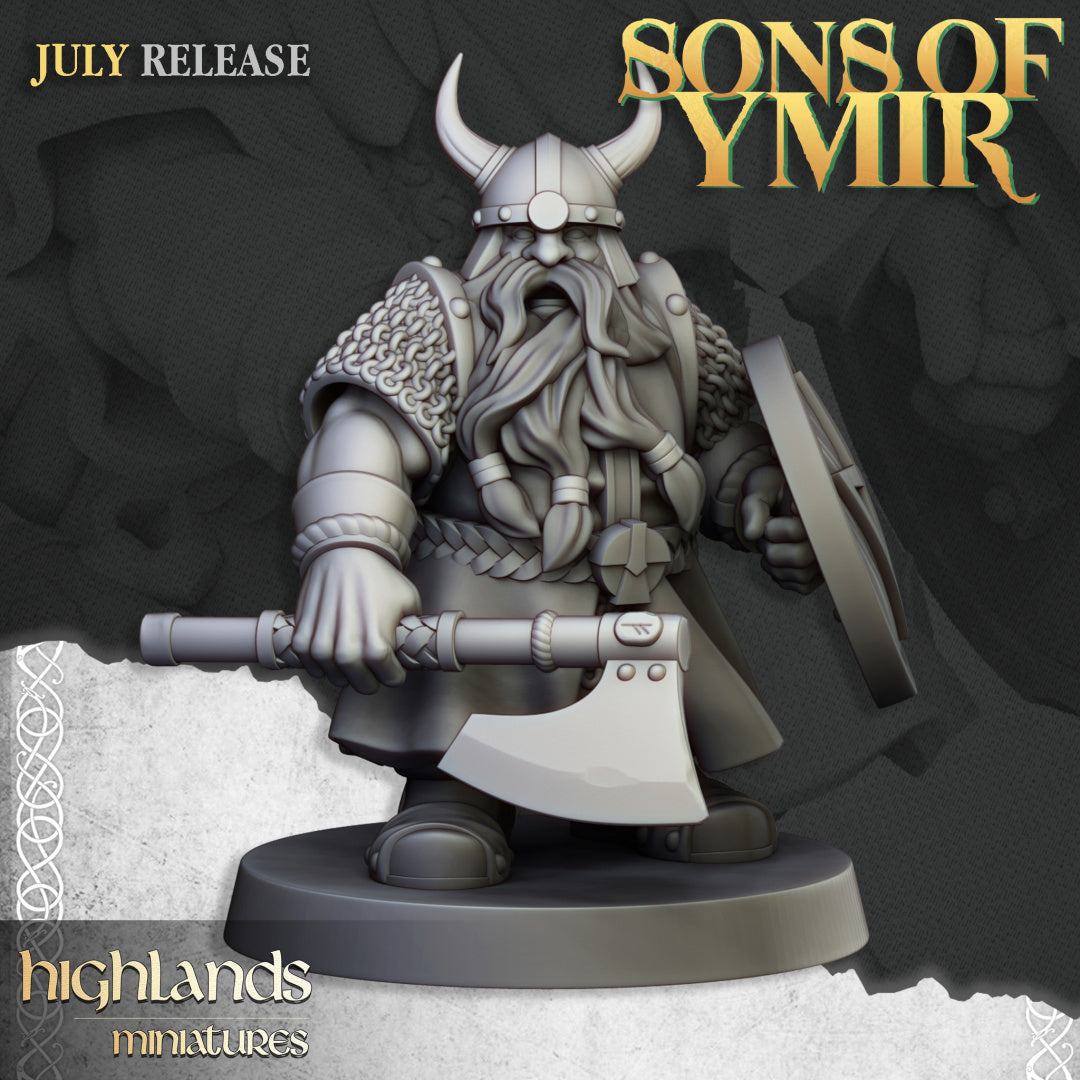 Dwarfs Warriors Unit 20x - Highlands Miniatures