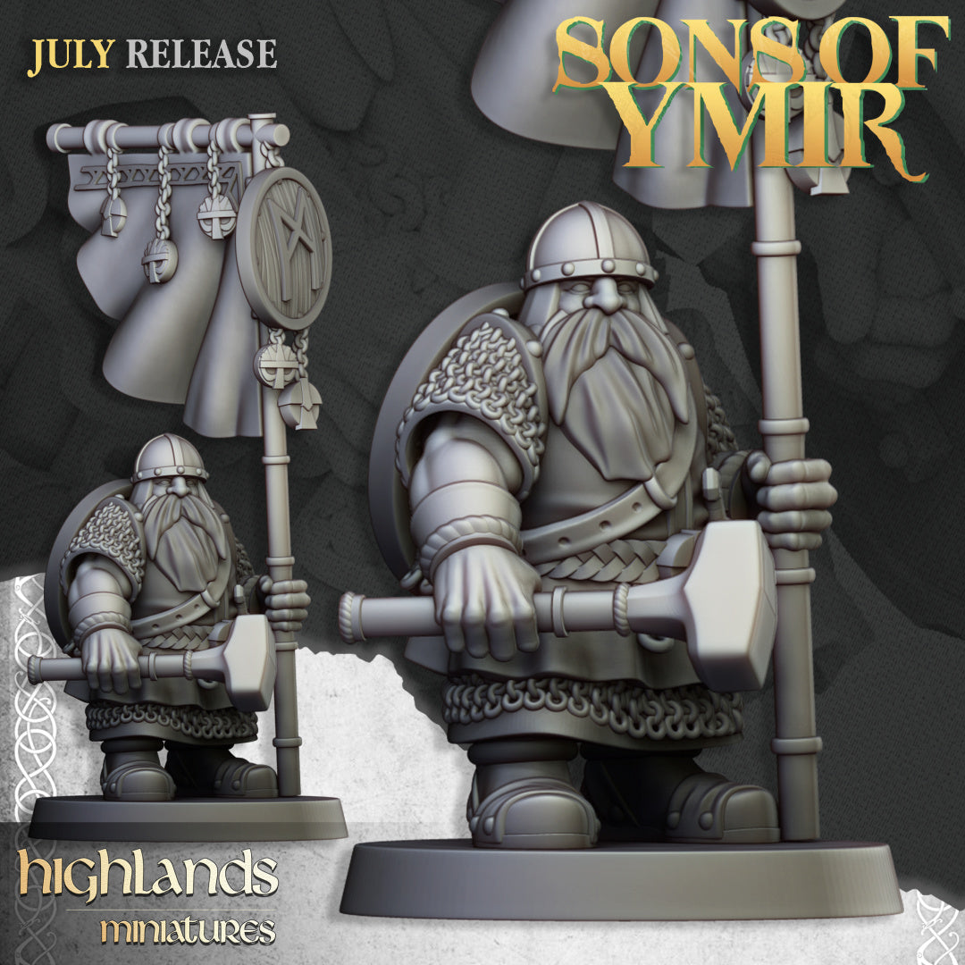 Dwarfs Warriors Unit 20x - Highlands Miniatures