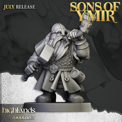 Dwarfs Warriors Unit 20x - Highlands Miniatures