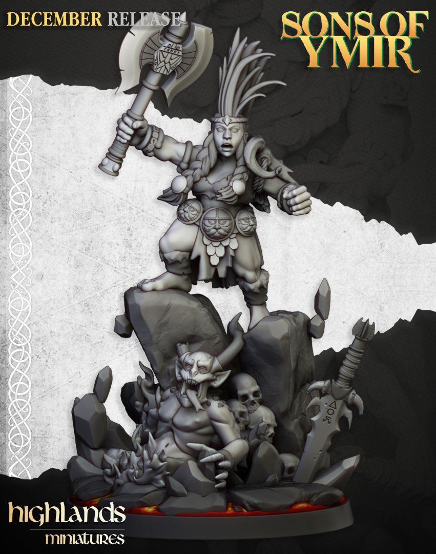 Dwarf Deamonseeker Female - Highlands Miniatures