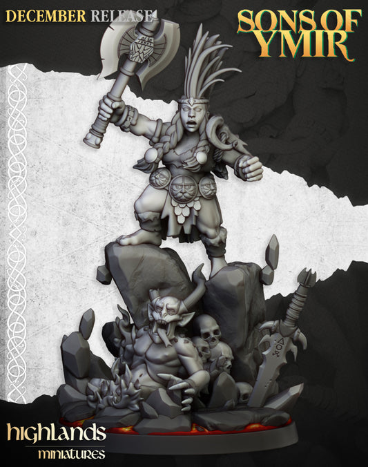 Dwarf Deamonseeker Female - Highlands Miniatures