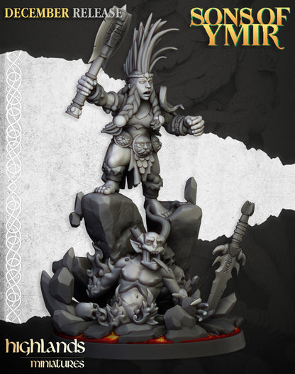 Dwarf Deamonseeker Female - Highlands Miniatures