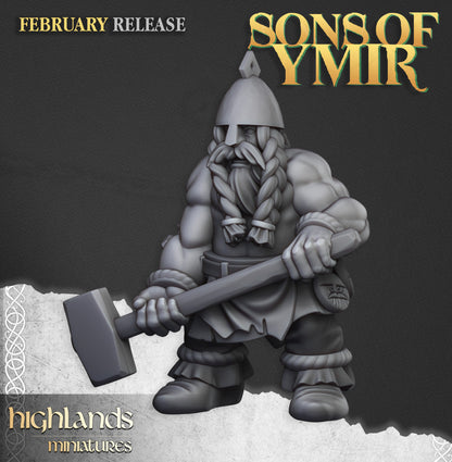 Ancient Dwarf Forge and Great Dwarf Runemaster - Highlands Miniatures