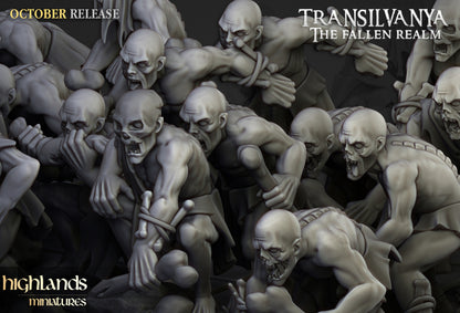 Transilvanya Ghouls Unit 20x - Highlands Miniatures