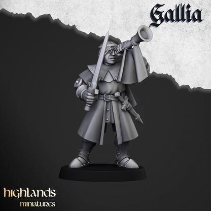 Knights of Gallia on Foot 20x - Highlands Miniatures