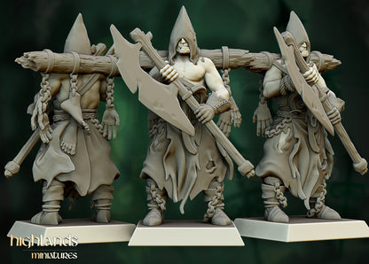 Transilvanya Zombie Command Group 3x - Highlands Miniatures