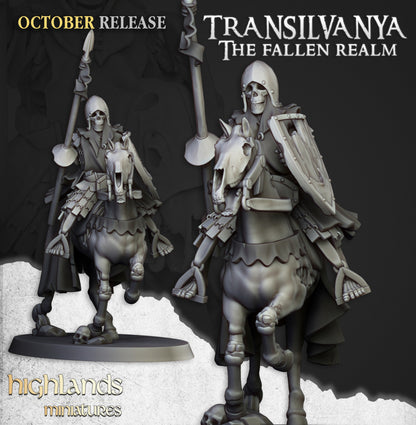 Transilvanya Mounted Skeletons 10x - Highlands Miniatures