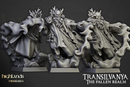 Transilvanya The Necromancers on foot 1x - Highlands Miniatures