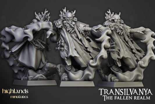 Transilvanya The Necromancers on foot 1x - Highlands Miniatures