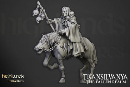 Transilvanya The Necromancers on horse 1x - Highlands Miniatures