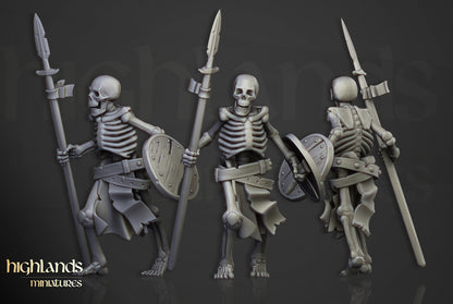Transilvanya Skeleton Warriors Unit 20x - Highlands Miniatures
