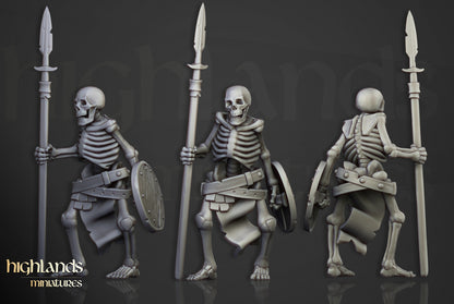Transilvanya Skeleton Warriors Unit 20x - Highlands Miniatures
