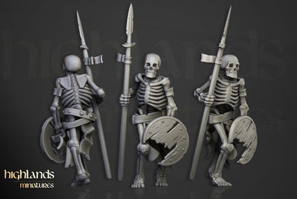 Transilvanya Skeleton Warriors Unit 20x - Highlands Miniatures