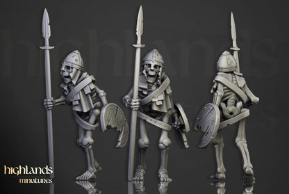 Transilvanya Skeleton Warriors Unit 20x - Highlands Miniatures