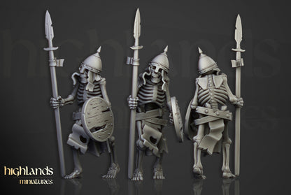 Transilvanya Skeleton Warriors Unit 20x - Highlands Miniatures