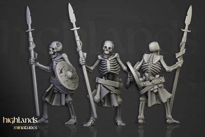 Transilvanya Skeleton Warriors Unit 20x - Highlands Miniatures