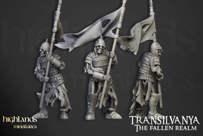 Transilvanya Skeleton Boyar Guard 15x - Highlands Miniatures