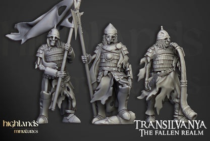 Transilvanya Skeleton Boyar Guard 15x - Highlands Miniatures