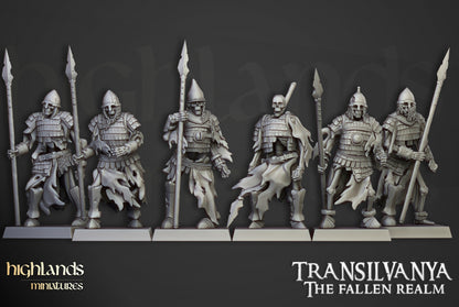 Transilvanya Skeleton Boyar Guard 15x - Highlands Miniatures