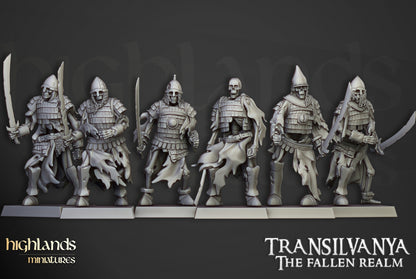 Transilvanya Skeleton Boyar Guard 15x - Highlands Miniatures