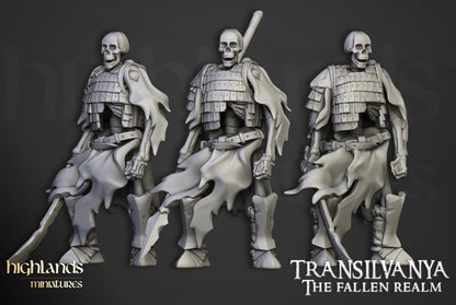 Transilvanya Skeleton Boyar Guard 15x - Highlands Miniatures