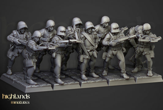 Sunland Crossbowmen Militia 10x - Highlands Miniatures
