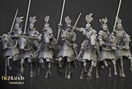 Sunland Knights on Horse  - Highlands Miniatures