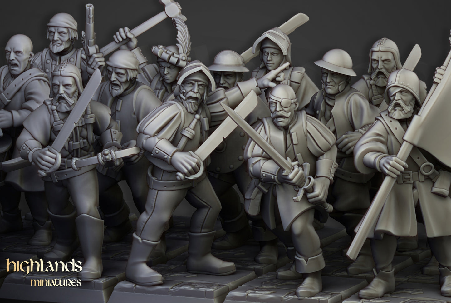 Sunland Militia 15x- Highlands Miniatures