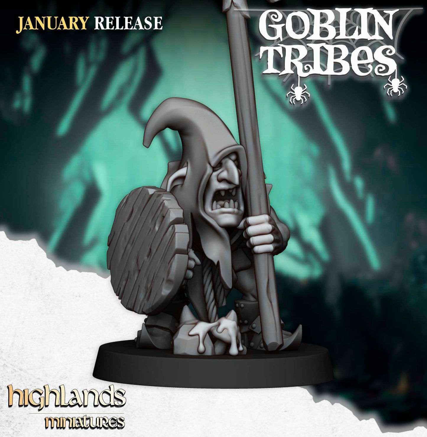 Swamp Goblin with Pikes 20x - Highlands Miniatures