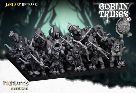 Swamp Goblin with Bows 20x - Highlands Miniatures